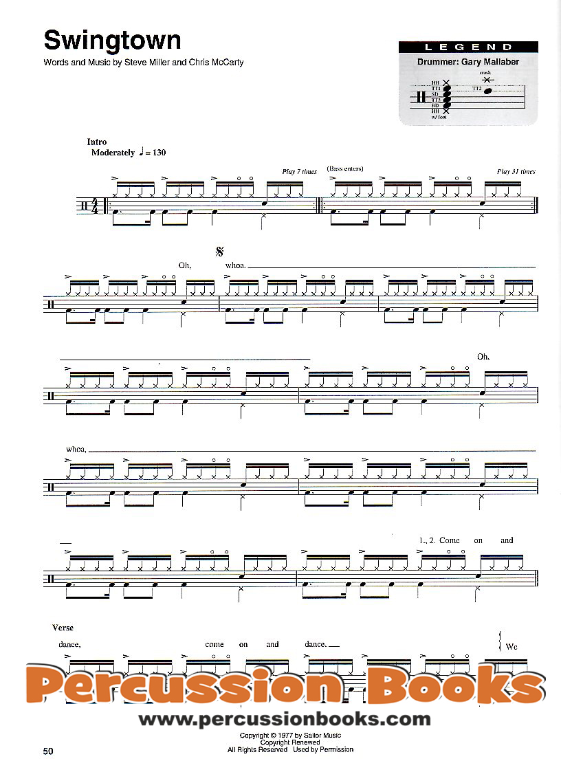 Pop Rock Drum Play-Along Sample 3